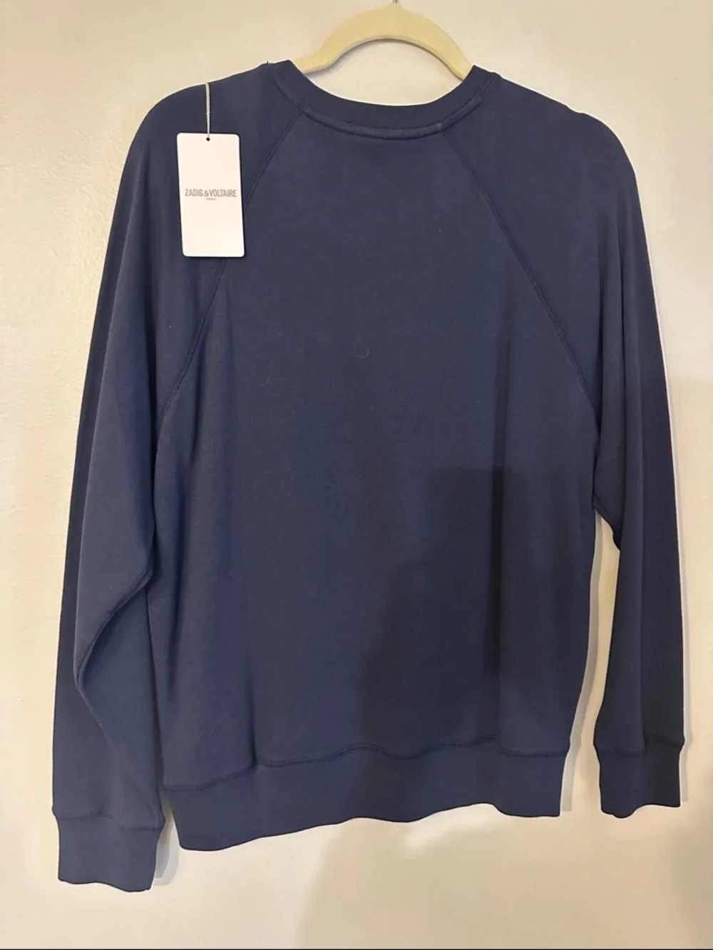 Zadig & Voltaire Navy Sweatshirt with Red Double Hearts - Picture 4 of 7